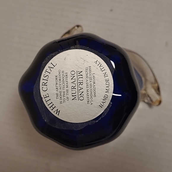 NWT White Cristal Murano Style Vase From Italy - Picture 10 of 16